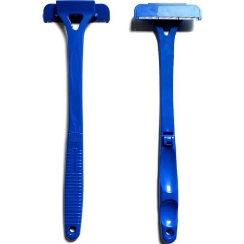 Men Safety Body Hair Razor Foldable Plastic Back Hair Razor Hair Removal Tool Whole Body Leg Hair Razor Trimer