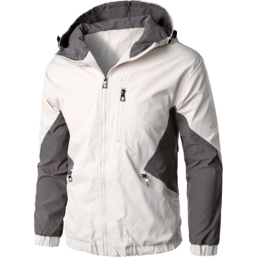 2021 New Autumn Winter Hooded Zipper Jacket Men Streetwear Bomber Jacket Windbreaker Mens Sportswear Coat Slim Fit Pilot Outwear