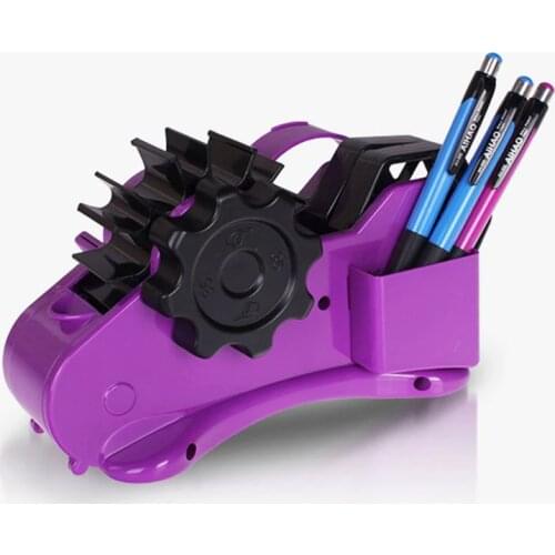 Semi-Auto Tape Dispenser With 35mm Fixed Length Tape Cutter Desktop Office Packing Home Tools J