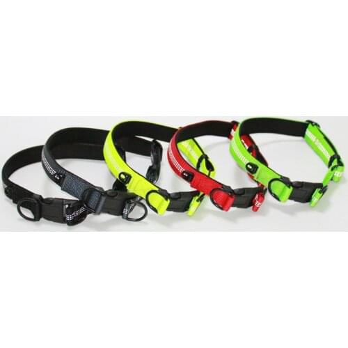 Adjustable Pet Dog Collar Reflective Nylon Dog Collar Durable Heavy Duty for All Breed All Weather