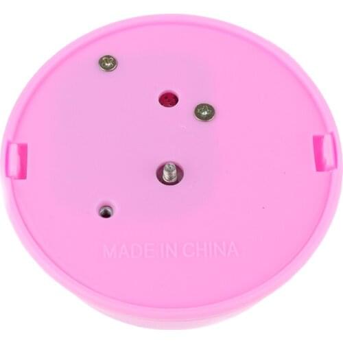 Pink Round Rotating Music Box Base for Kids Clay Craft Educational Kids Toy