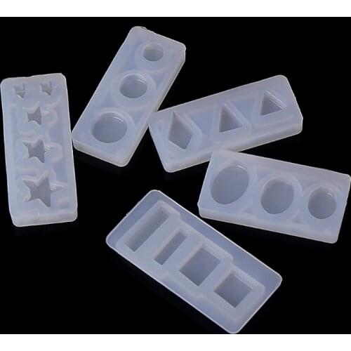 Silicone Mold DIY Mould Exopy Resin Mirror Crafts Jewelry Making Decor Pyramid B95F