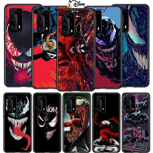 Silicone Cover Superhero Venom For Huawei P40 P30 P20 P10 P9 P8 Pro Lite E Plus mini Pro 5G 2017 2019 Phone Case