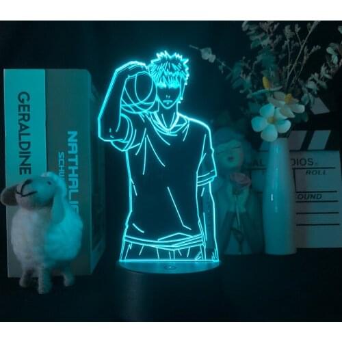 3D Lamp Anime Kuroko No Basuke Taiga Kagami Figure Led Light for Bedroom Decor Nightlight Manga Birthday Gift Led Night Light