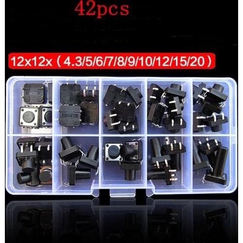 Tact switch 4 foot micro switch button switch Induction cooker small switch 12x12 mixed