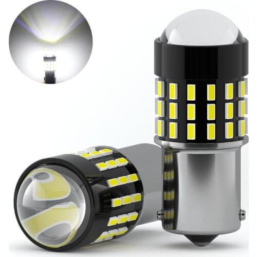 JIACHI 2PCS 1156 BA15S Turn Signal Lamp P21W BAU15S PY21W LED T20 7440 W21W P21/5W 1157 BAY15D Brake Light Yellow White DC12-24V