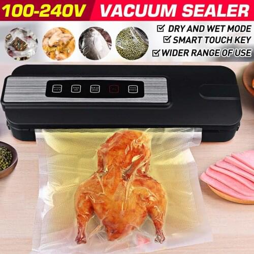 AUGIENB Vacuum Sealer with Roll Holder Pulse Function Sous Vide Vacuum Packing Machine For Food Storage Packer Vacuum Bags