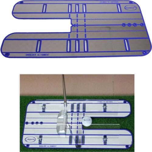 Golf Putting Alignment Mirror 17.95" x 9.25" Golf Training Aid Swing Trainer