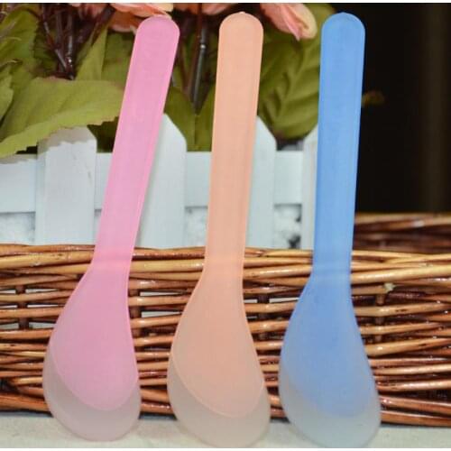 10pcs/set Durable Plastic Facial Mask Mixing Spatula Spoon Stick DIY Mask Mixing Spoon Brush Facial Cream Scoops Skin Care Tool