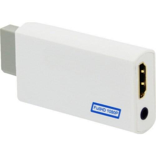 100pcs a lot New For Wii to for HDMI-compatible Adapter Converter Support 720P1080P 3.5mm Audio For HDTV