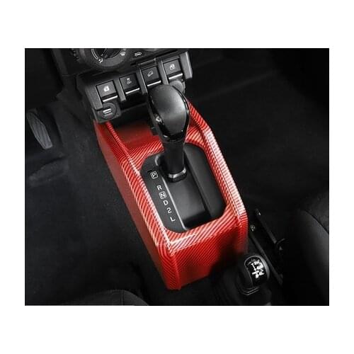 2020 JIMNY ACCESSORIES Red Carbon Fiber Steering Wheel Central Navigation for Suzuki Jimny JB74 JB64