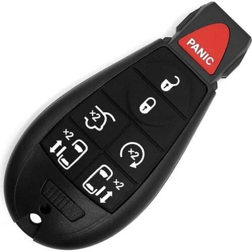 7 Button car key for J-eep Fobik Car key For C-hrysler 433Mhz adn 46 Electronic Chip