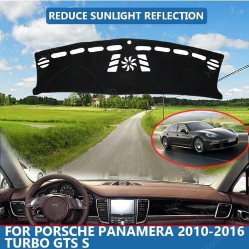 Anti-Slip Anti-UV Mat Dashboard Cover Pad Dashmat Protect Carpet for Porsche Panamera 2010-2016 Turbo GTS S Accessories