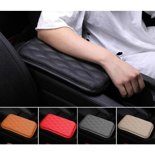 Car Armrest Pad Soft PU Leather Anti Scratch Universal Waterproof Box Cover Cushion Resistant Center Console Non Slip Arm Rest