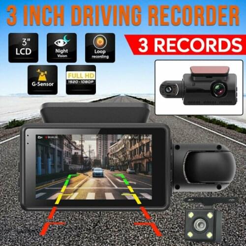 Dual Lens Car DVR Dash Cam Video Recorder G-Sensor 1080P Front and Inside Camera Car Electronics Car DVR