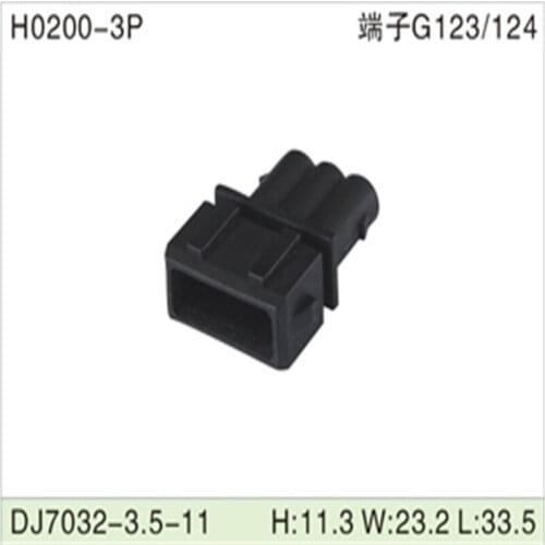 Free shipping 500pcs DJ7032-3.5-11 3Pin AMP Car Electrical Wire Connectors for VW,BMW,Audi,Toyota,NISSAN AND other