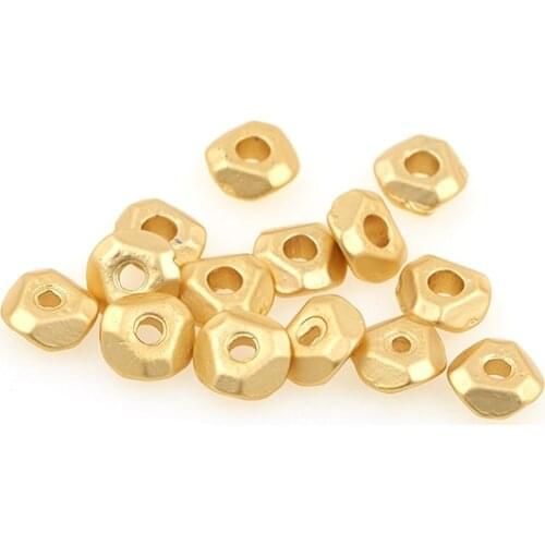 Brass Gold Black White Hollow Thread Coin Interval Spacer Beads For Jewerly Making