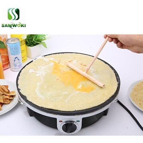 32cm Electric Pancake maker Machine Crepera Pancake Circle French Crepes Making Machine Frying Pan Spring Roll Skin machine