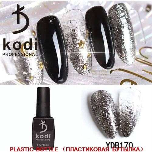 KODI 12ML Nail Gel Polish Glitter Semi-permanent UV LED Gel Sequins For Manicure Nail Art Design Base Top Coat Gel Varnishes