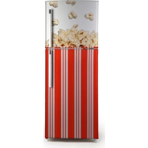 Fridge Sticker Popcorn Refrigerator Dishwasher Vinyl 3d Wall Stickers Wall Decal Kitchen Decoration Door Wrap