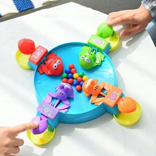 Eat Ball Frog Board Game Multiplayer Competitive Race Interactive Toy Play With Friends Educational Stickers Gift For Kids