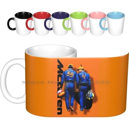 Lando Norris Carlos Sainz Mclaren Ceramic Mugs Coffee Cups Milk Tea Mug Mclaren Lando Norris Carlos Sainz Orange Black Uk
