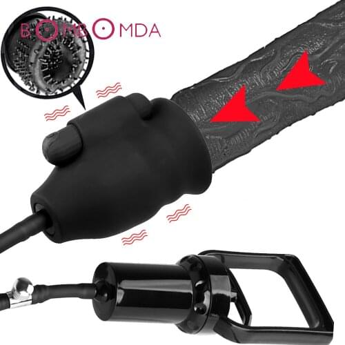 Penis Massager Trainer Glans Vibrator Men Adult Sex Toys Penis Sleeve Enhancement Delay Lasting Erection Adult Male Masturbation