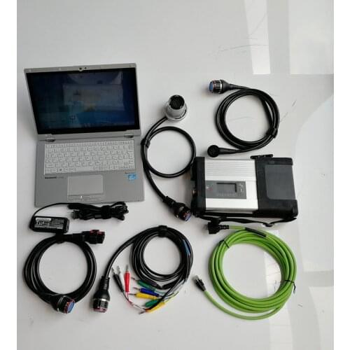 MB Star C5 SD Compact 5 with Used Tablet CF-AX2 i5 Mini SSD V06.2021 Software X HHT DTS Vediamo Auto for Mercedes Diagnosis tool