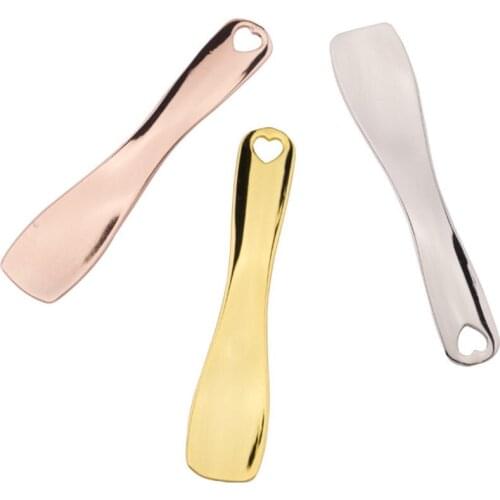 Metal Cosmetic Spoon Spatulas Makeup Face Cream Scoop Facial Mask Mixing DIY Cosmetic Beauty Make Up Tool