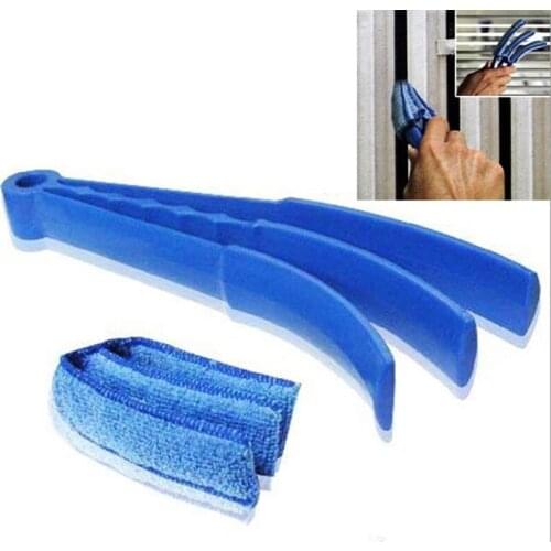 Microfiber Removable Washable Cleaning Brush Clip Household Duster Window Leaves Blinds Cleaner Brushes Tool
