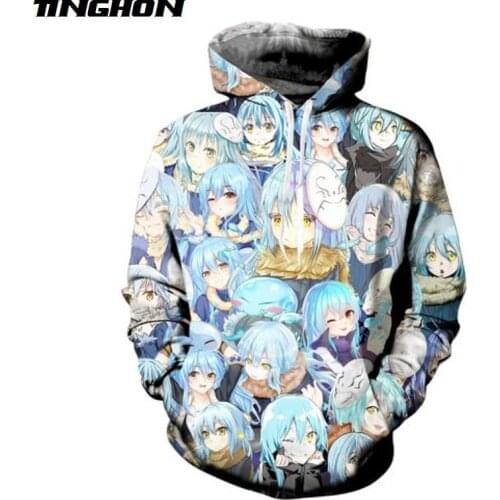 Men Hoodie Hip Hop Anime Sweatshirt Rimuru Tempest King of Vows Hoodies Hipster Unisex Streetwear Tops Plus Size XS 6XL 7XL