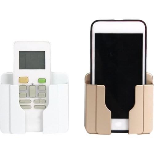 Phone Wall Holder Wall Mounted Storage Rack Smartphone Hanging Cellphone Tablet Charging Multifunction Remote Control Holder