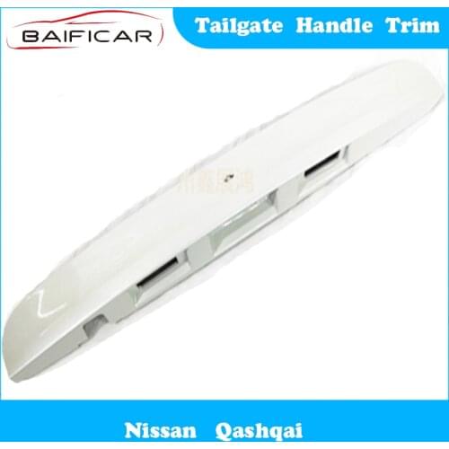 Baificar Brand New Genuine Tailgate Handle Trim Trunk License Plate With I-Key and Camera Hole for Nissan Qashqai