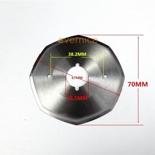 Knife 70Mm 8 Side Replacement Blade For Rotary Fabric Cutter