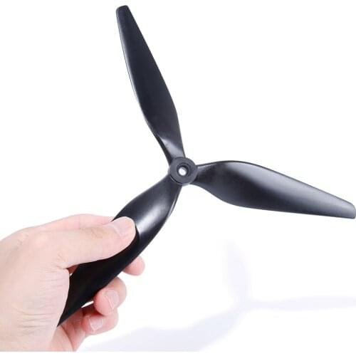 HQPROP MacroQuad 9X5X3 9050 3-Blade Black-Carbon Reinforced Nylon Propeller CW CCW for RC Multirotor X-CLASS Long Range
