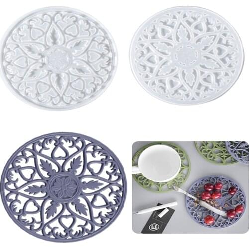 DIY Crystal Epoxy Dropping Mould Creative Top Coaster Silica gel Mould Jewelry Table Table Dinner Tools Handmade Crafts