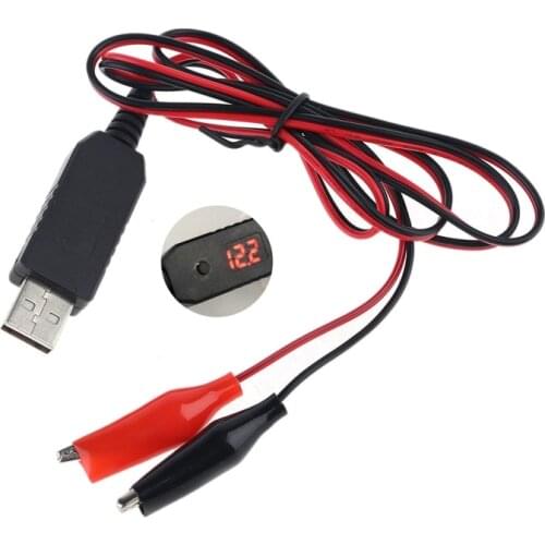 QC3.0 USB to 5V 6V 8.4V 12V AA AAA 9V Battery Eliminator Can Replace 4-8pcs AA AAA Batteries Adjust Voltage Cable