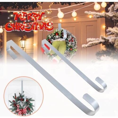 Christmas Winter Wreath Door Hanger Metal Hook Xmas Decoration 28cm Craft