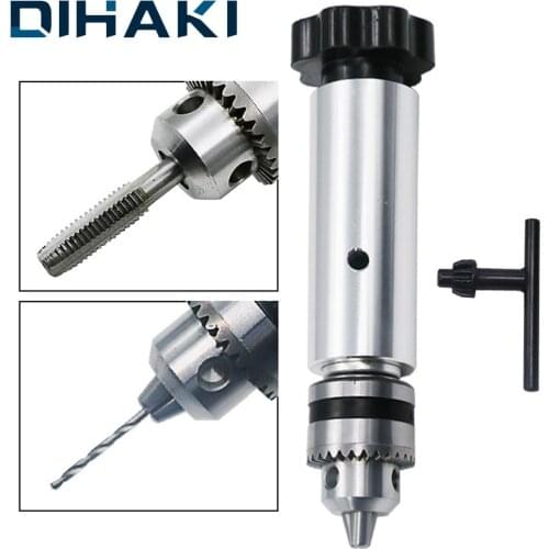 Alloy Steel Manual Hand Drill Portable Drilling Chuck Rotary Tools With Small Wrench For Diamond Wood Horn Jewelry Craft Process