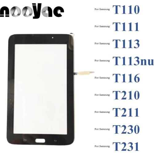 Black/White Touchpad Sensor For Samsung Galaxy Tab 3 Lite T111 T110 T116 T113 T210 T230 Touch Screen Digitizer Panel 5pcs/lot