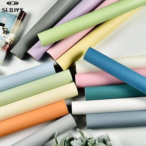 Waterproof pvc pure pigment color self-adhesive wallpaper student dormitory bedroom living room furniture renovation stickers