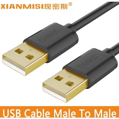 XIANMISI Usb Data Cables Male to Male 2.0 Cable Usb Extension Cale USB 2.0 Computer Connector Cables
