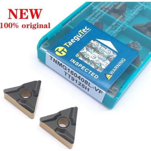 100% Original 10PCS TNMG160408L VF TT9125H For Steel Parts High Quality Carbide Inserts External Turning Tools CNC Lathe Tools