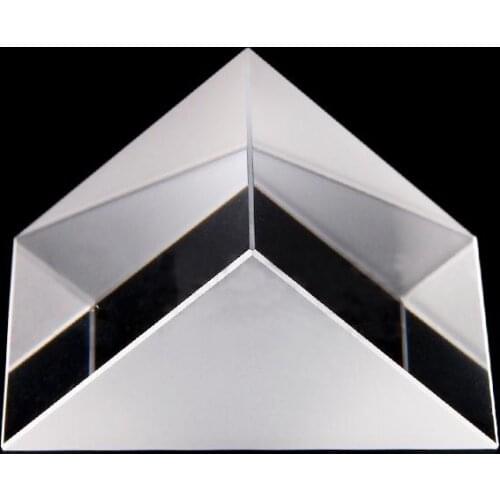 40x40x40mm Optical Glass Prisms Triangular Lsosceles Right Angle K9 Prisms Lens Optics