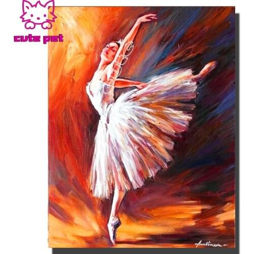 5D square round stone full diamond embroidery Abstract ballet girl crystal diamond painting mosaic diy puzzle hobby needlework