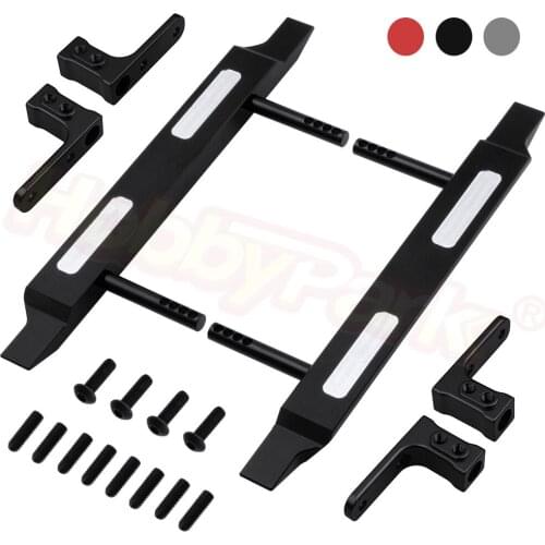 Aluminum Side Pedal & Side Pedal Mount Plate Rock Rail Set 116841 For HPI VENTURE FJ Cruiser Scale RC Trail Truck Upgrade Parts