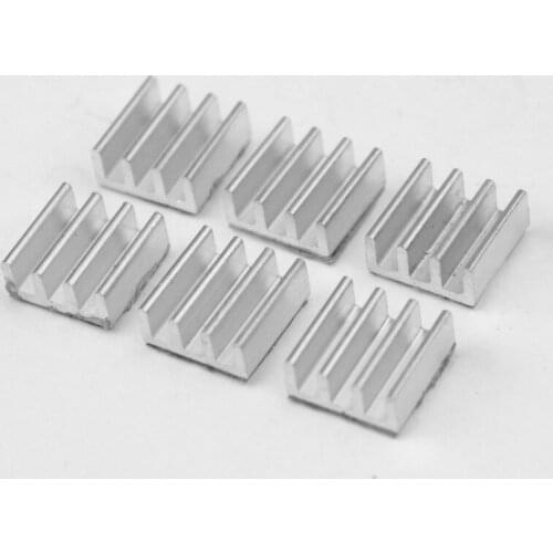 80PCS 11mmx11mmx5mm Aluminum Heat sink IC PC RAM Memory Chip Heatsink Cooler 11 x 11 x 5mm