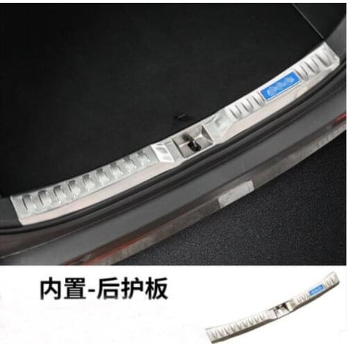 Car accessories For Toyota RAV4 2020 Stainless Steel Rear Trunk Boot Bumper Guard Plate Protector Molding Trim