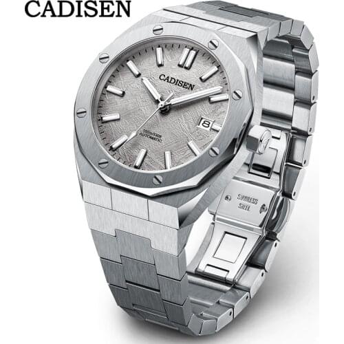 2021 New CADISEN Mens Watches Mechanical Wrist Watches For Men NH35 Automatic Watch Men 10Bar Waterproof Sport Sapphire Relogio