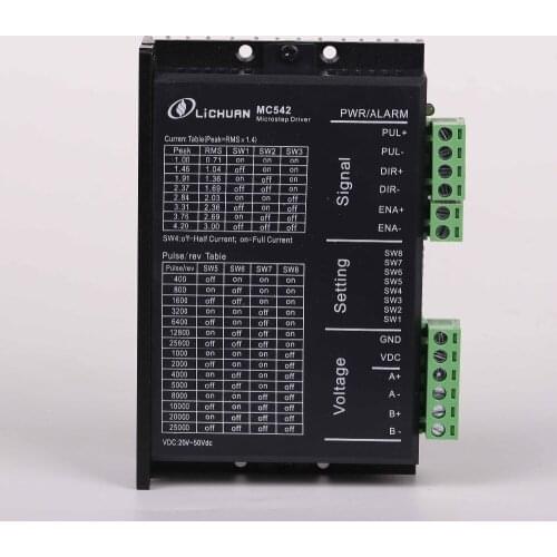 MC542 stepper driver 2phase 4.2A stepper motor controller fit with nema23 stepper motor replace DM542 support MACH3 cnc